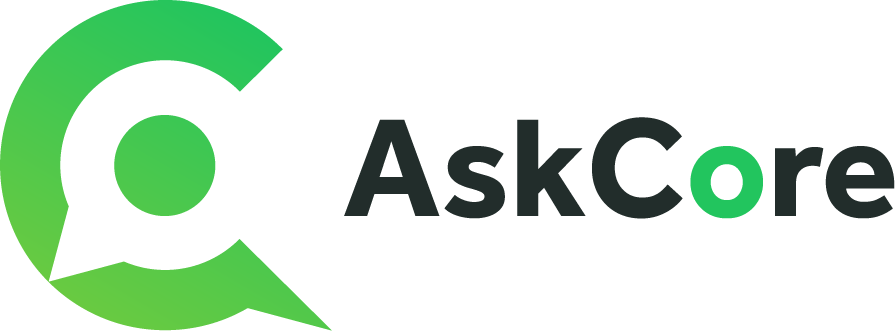 AskCore full lockup on light background