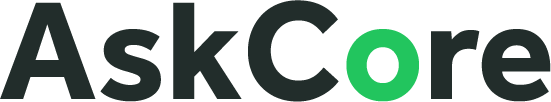 AskCore wordmark on light background